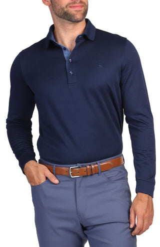 Long Sleeve Modal Polo