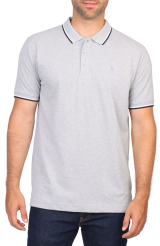 Classic Solid Contrast Pique Polo