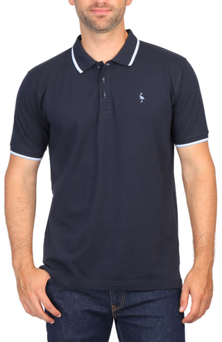 Classic Solid Contrast Pique Polo