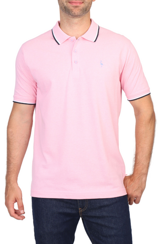 Classic Solid Contrast Pique Polo