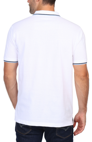 Classic Solid Contrast Pique Polo