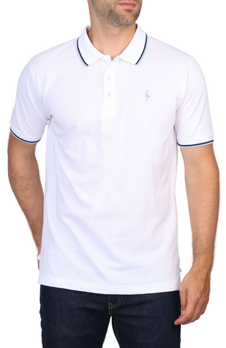 Classic Solid Contrast Pique Polo