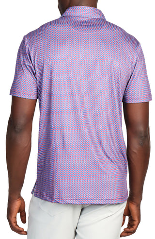 Football Print Performance Polo