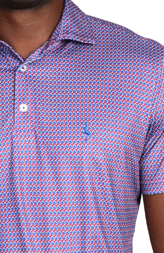 Football Print Performance Polo