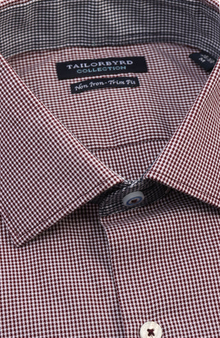 Dobby Mini Gingham Dress Shirt