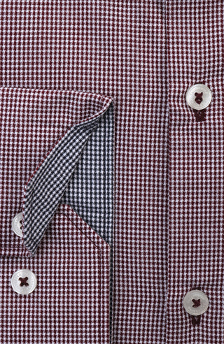 Dobby Mini Gingham Dress Shirt