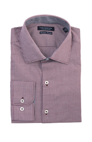 Dobby Mini Gingham Dress Shirt