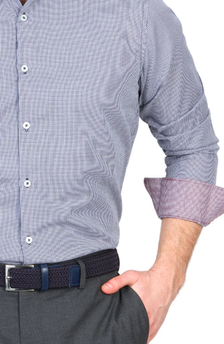 Dobby Mini Gingham Dress Shirt