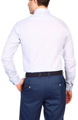 Sky Blue Dobby Dress Shirt