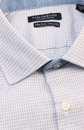 Sky Blue Dobby Dress Shirt