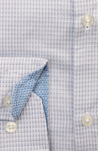 Sky Blue Dobby Dress Shirt