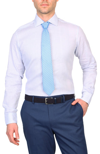 Sky Blue Dobby Dress Shirt