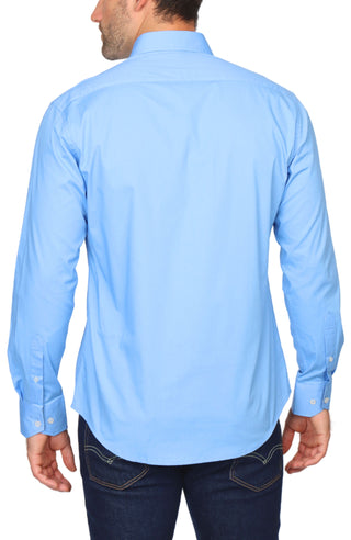 Solid Long Sleeve Sport Shirt