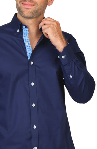 Solid Long Sleeve Sport Shirt