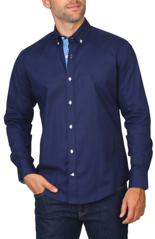 Solid Long Sleeve Sport Shirt