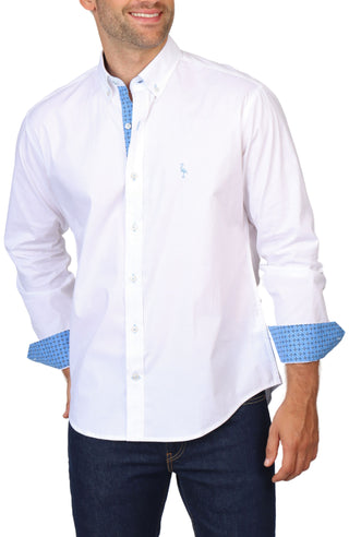 Solid Long Sleeve Sport Shirt