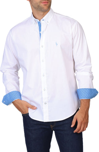 Solid Long Sleeve Sport Shirt