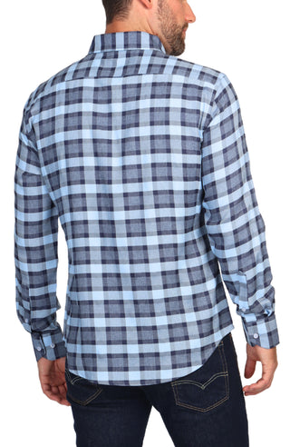 True Blue Luxe Plaid Long Sleeve Shirt