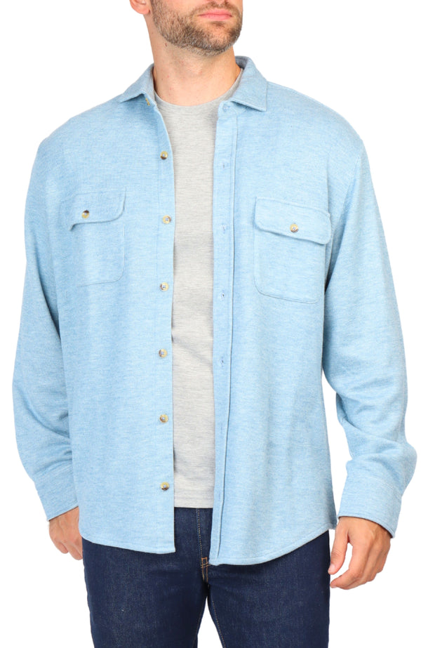Suede Cuff Solid Sweater Shirt (Copy)