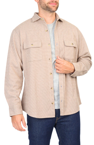 Micro Houndstooth Overshirt