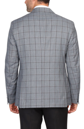 Melange Grey Windowpane Sport Coat