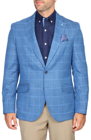 Sapphire Blue Windowpane Sport Coat