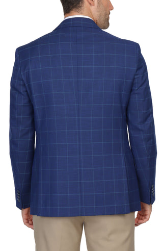 Classic Navy Windowpane Sport Coat