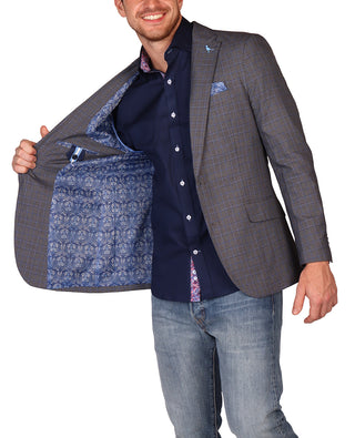 Signature Charcoal Glen Plaid Sport Coat