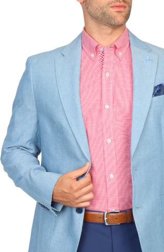 Ice Blue Dyed Pincord Sport Coat