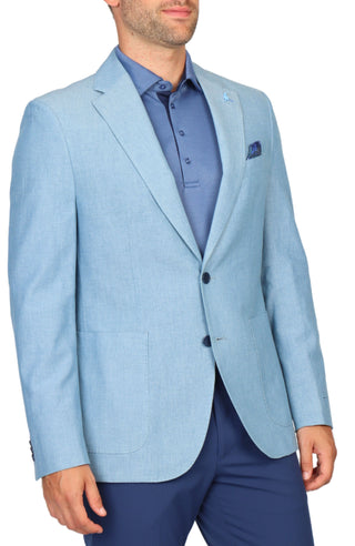 Ice Blue Dyed Pincord Sport Coat