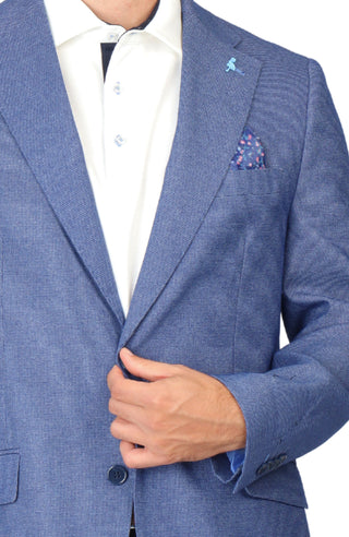 True Blue Tonal Dobby Sport Coat