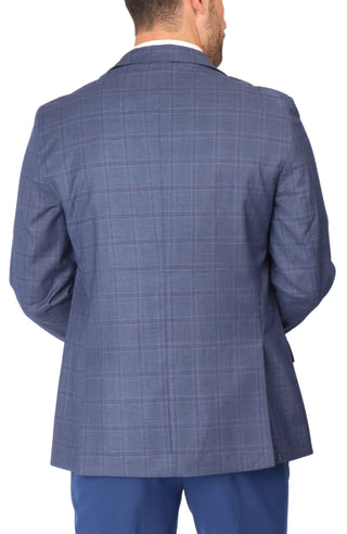 Navy Tonal Windowpane Sport Coat