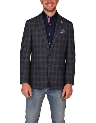 Charcoal Signature Glen Plaid Sport Coat