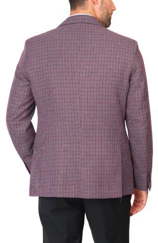 Merlot Micro Houndstooth Sport Coat