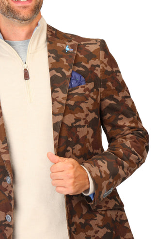 Camo Corduroy Sport Coat