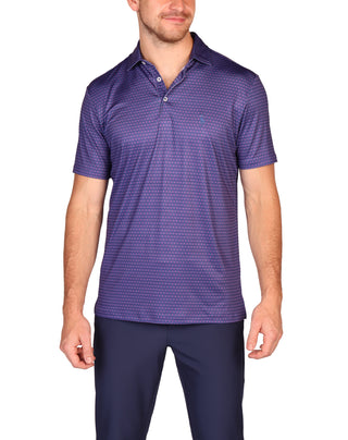 Gametime Performance Polo - Dot and Diamonds