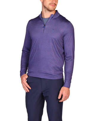 Gametime Performance Quarter-Zip - Dots and Diamonds
