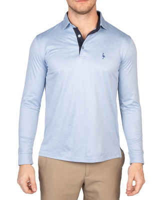 Tee Time Mesh Performance Long Sleeve Polo