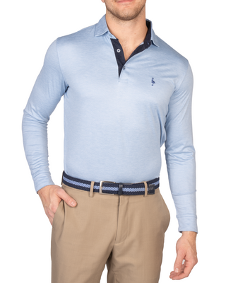 Tee Time Mesh Performance Long Sleeve Polo