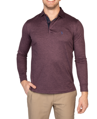 Tee Time Mesh Performance Long Sleeve Polo