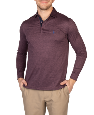 Tee Time Mesh Performance Long Sleeve Polo