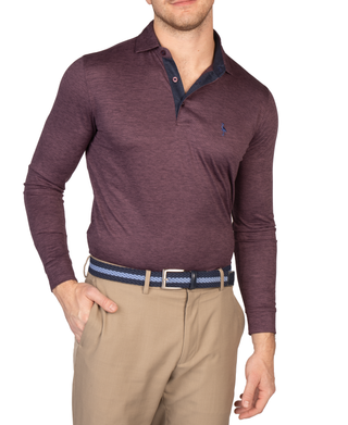 Tee Time Mesh Performance Long Sleeve Polo