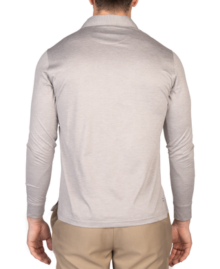 Tee Time Mesh Performance Long Sleeve Polo