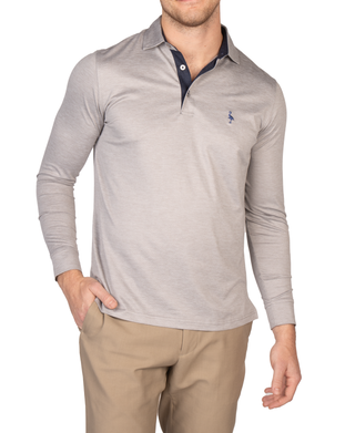 Tee Time Mesh Performance Long Sleeve Polo
