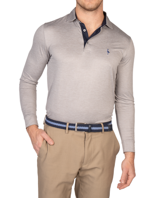 Tee Time Mesh Performance Long Sleeve Polo