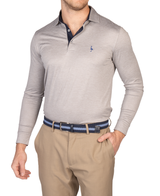 Tee Time Mesh Performance Long Sleeve Polo