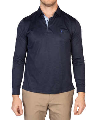 Tee Time Mesh Performance Long Sleeve Polo