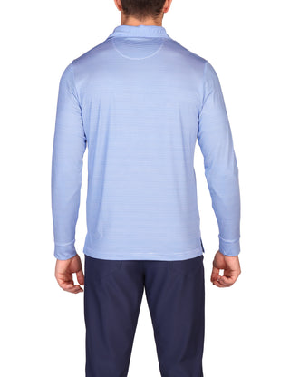 Gametime Long-Sleeve Performance Polo - Stripes