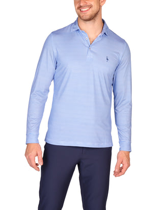 Gametime Long-Sleeve Performance Polo - Stripes