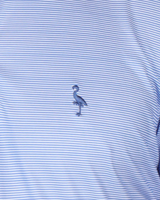 Gametime Long-Sleeve Performance Polo - Stripes